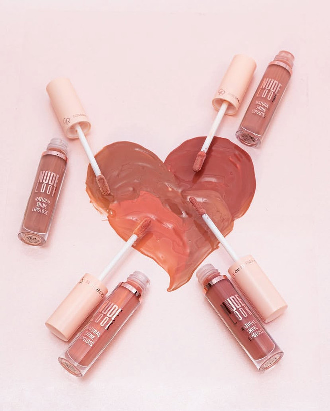 رژ لب مایع شاین نودلوک گلدن رز مدل NATURAL SHINE
