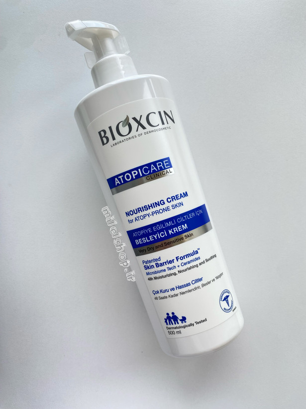 کرم آتوپیک بیوکسین Bioxcin مناسب پوست خیلی خشک و حساس حجم 500 میل