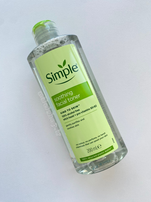 تونر آرامش بخش صورت سیمپل مدل Soothing Facial Toner مناسب انواع پوست حجم 200 میلی لیتر