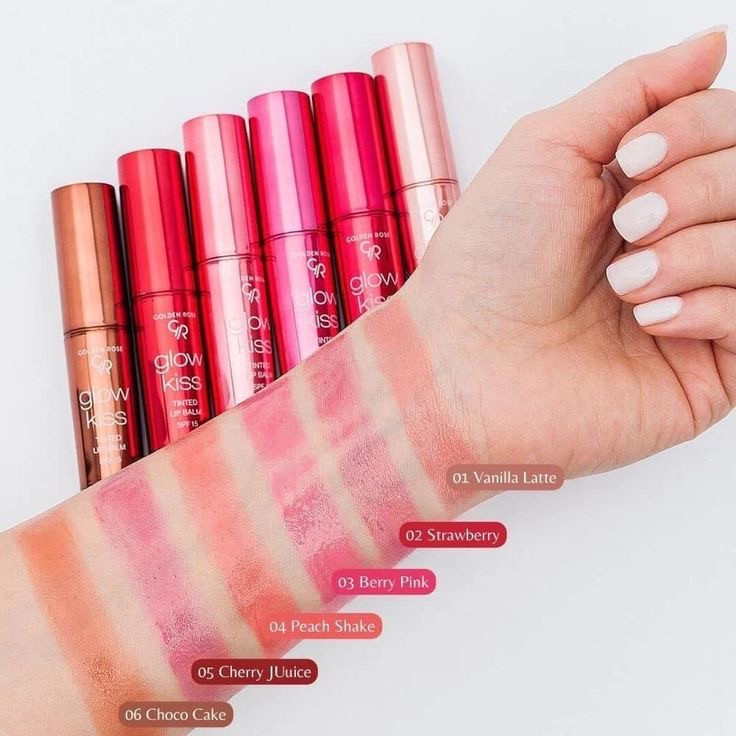 تینت لب جامد گلدن رز مدل glow kiss