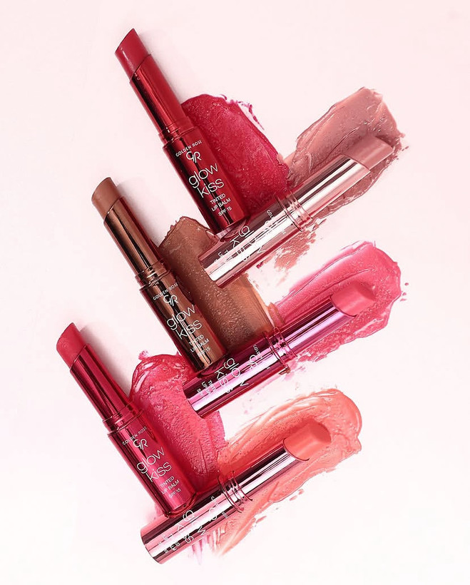 تینت لب جامد گلدن رز مدل glow kiss