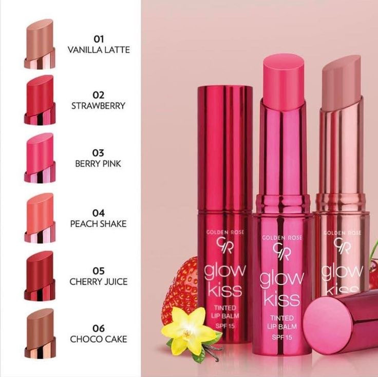 تینت لب جامد گلدن رز مدل glow kiss
