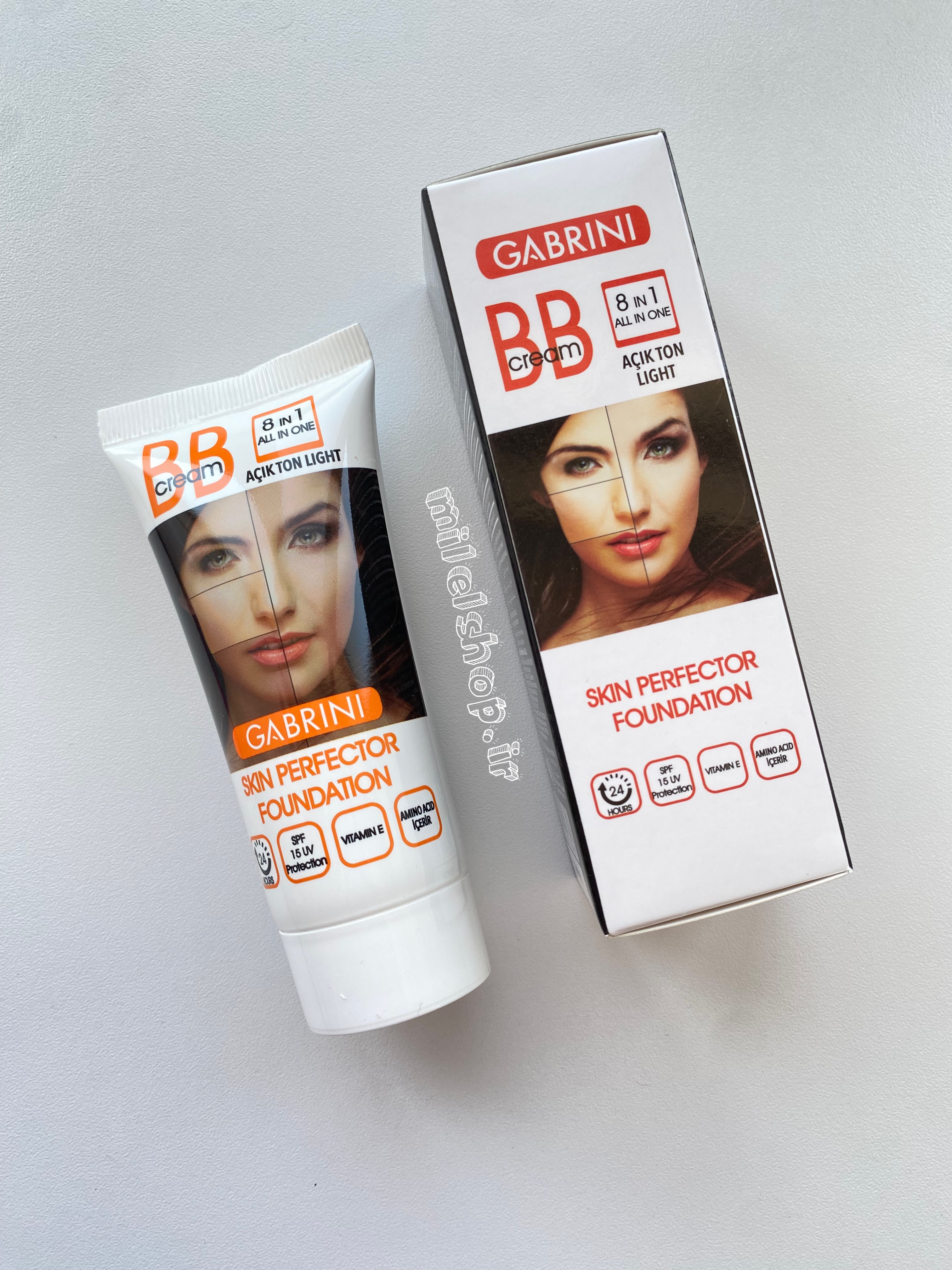 بی‌بی کرم گابرینی | آبرسان، SPF15، رنگ لایت ،پوشش طبیعی و یکدست کننده پوست