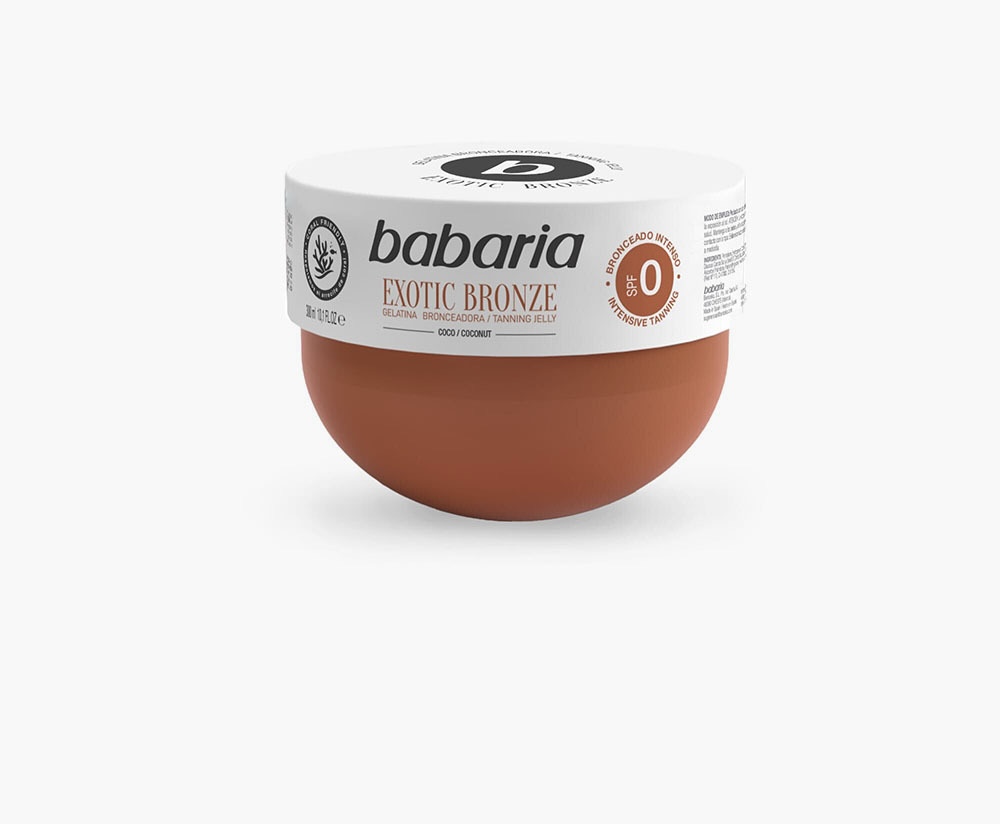 ژل برنزه کننده باباریا مدل Exotic Bronze با روغن نارگیل | Babaria Exotic Bronze Tanning Jelly 300ml
