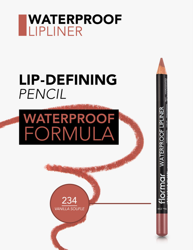 مداد لب ضدآب فلورمار Flormar Waterproof Lipliner | ماندگاری بالا و بدون پخش شدن