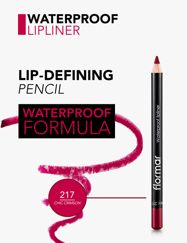 مداد لب ضدآب فلورمار Flormar Waterproof Lipliner | ماندگاری بالا و بدون پخش شدن