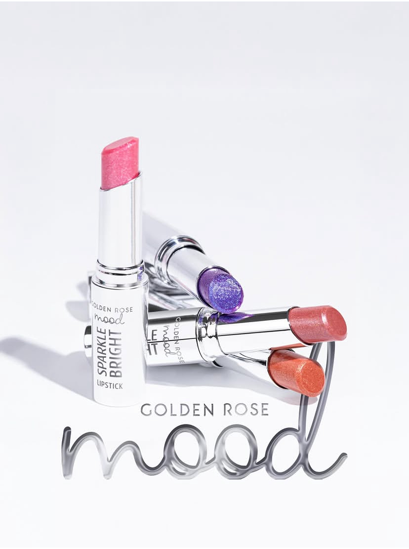 رژ لب اسپارکل برایت گلدن رز Golden Rose Mood Sparkle Bright