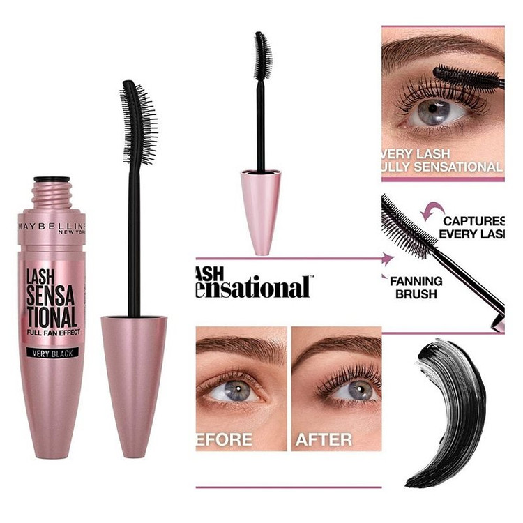 ریمل میبلین لش سنسیشنال (Lash Sensational) فول فن افکت Very Black – مشکی بسیار عمیق
