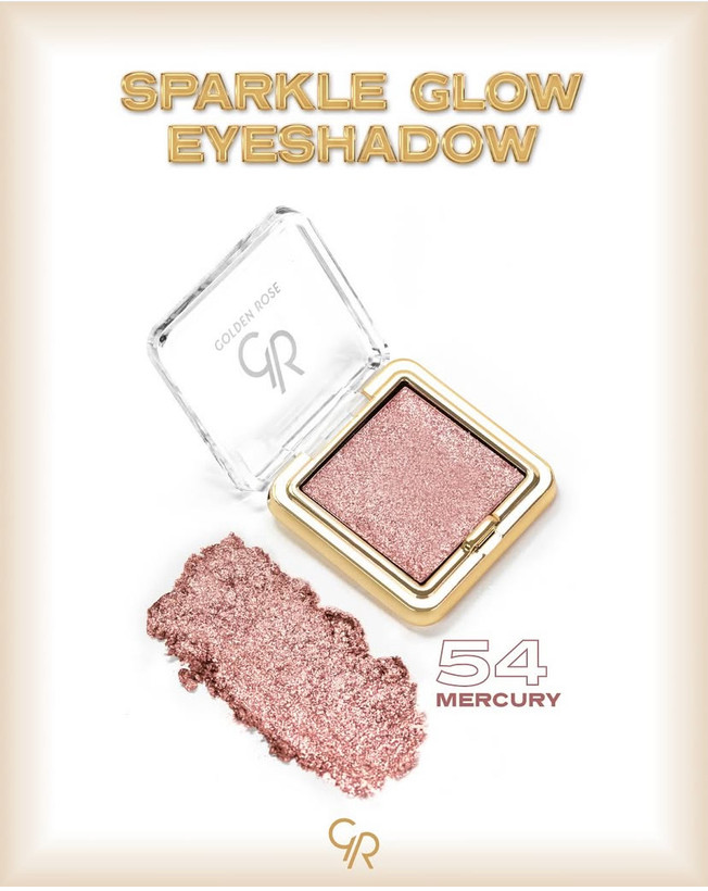 سایه تکی شاین گلدن رز مدل Sparkle Glow Eyeshadow
