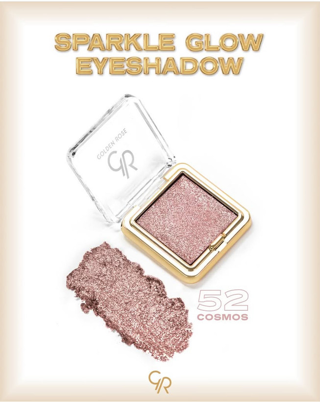 سایه تکی شاین گلدن رز مدل Sparkle Glow Eyeshadow