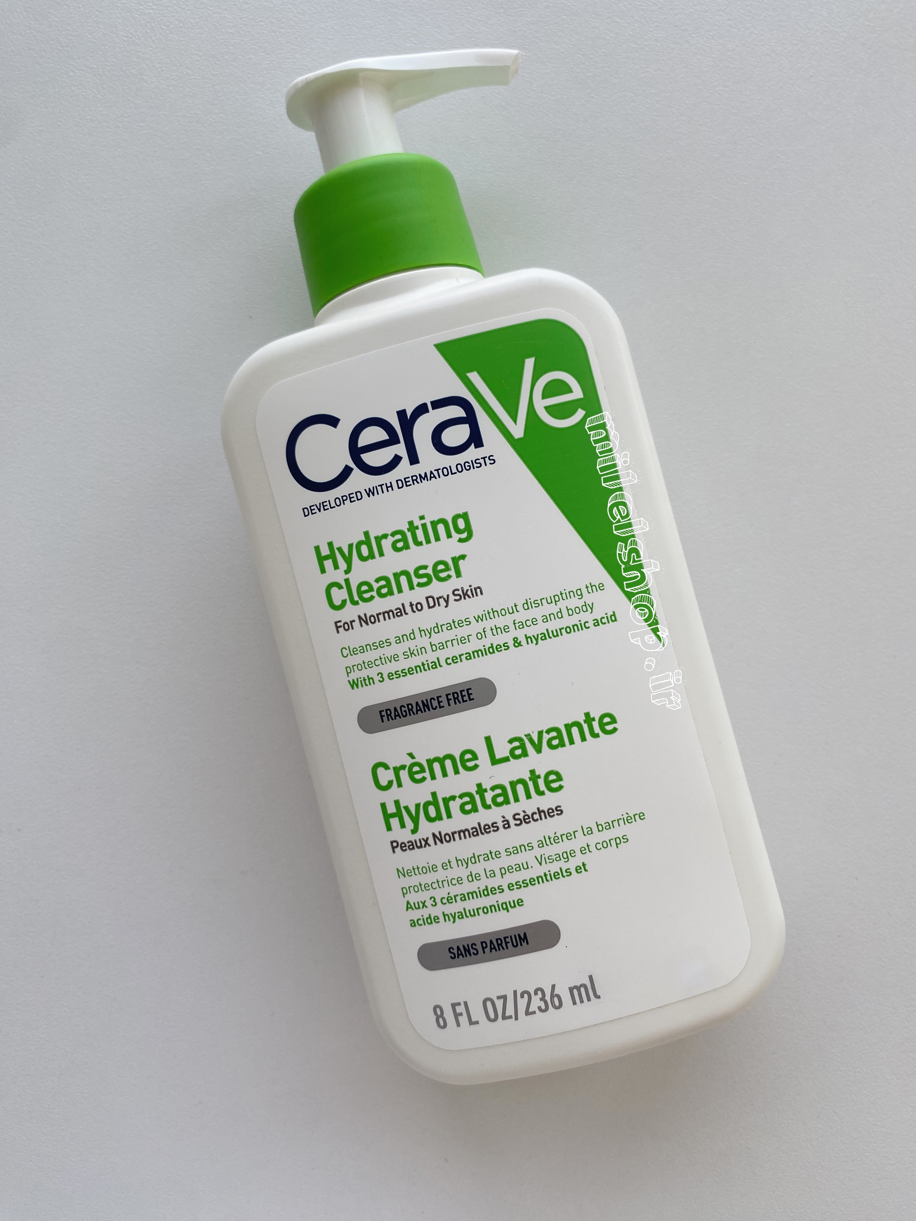 شوینده صورت سراوی هیدریتینگ کلینزر (Hydrating Cleanser) حجم ۲۳۶ میل | پاک‌کننده و آبرسان پوست