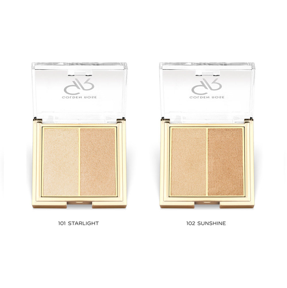 هایلایتر دوتایی گلدن رز مدل so glow