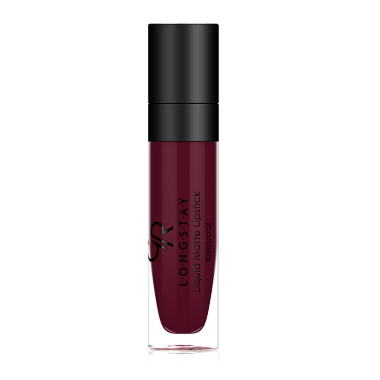 رژلب مایع مات بادوام گلدن رز مدل لانگ استی kiss proof