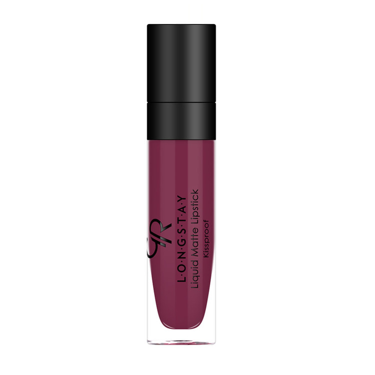 رژلب مایع مات بادوام گلدن رز مدل لانگ استی kiss proof