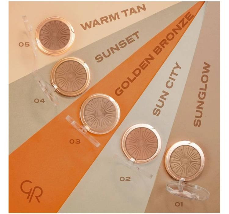 برنزر پودری سان برایت گلدنرز GOLDEN ROSE مدل Sun Bright
