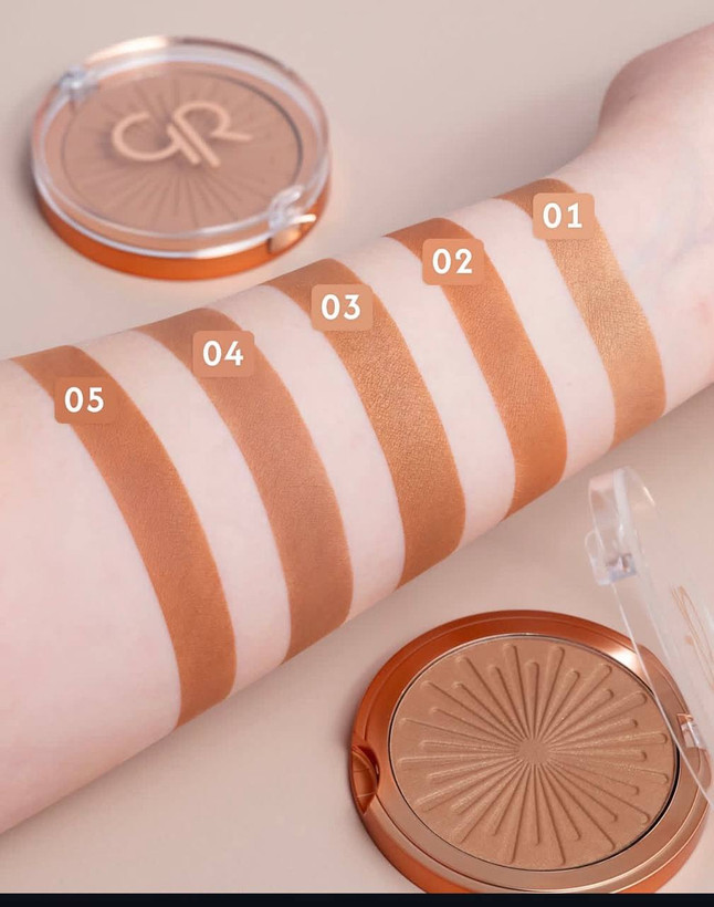 برنزر پودری سان برایت گلدنرز GOLDEN ROSE مدل Sun Bright